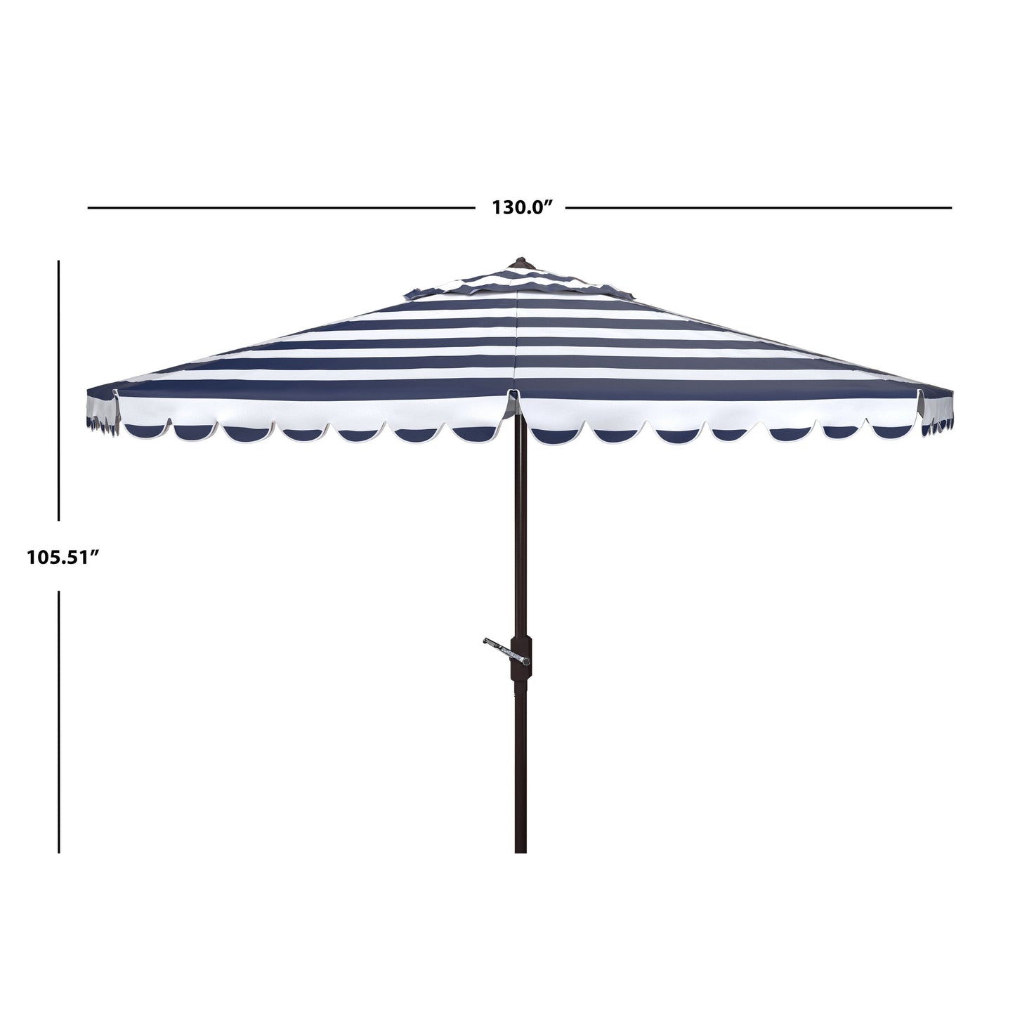 Parasol rond de jardin Jaylee de 3,35 m (11 pieds) de SAFAVIEH