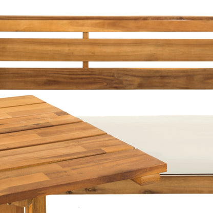 Ensemble de salon d'extérieur d'angle pour balcon Kenna 3 pièces de SAFAVIEH - 39L x 19P x 33H (mesures en pouces)