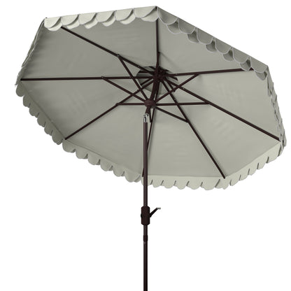 Parasol de jardin SAFAVIEH Kjerstin Valance 9 pieds à double toit