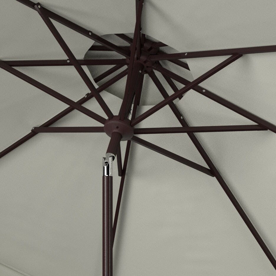 Parasol de jardin SAFAVIEH Kjerstin Valance 9 pieds à double toit