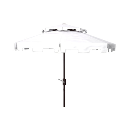 Parasol de jardin SAFAVIEH Livia 9 pieds à double toit, pied non inclus.