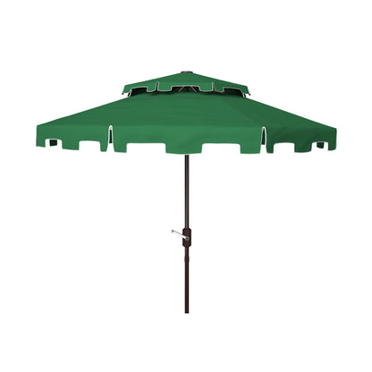 Parasol de jardin SAFAVIEH Livia 9 pieds à double toit, pied non inclus.