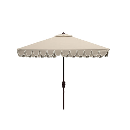 Parasol carré de 7,5 pieds pour extérieur, modèle Naima Valance de SAFAVIEH