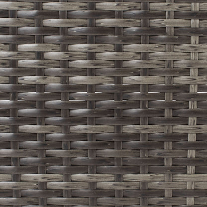 SAFAVIEH Lit de jardin Taniyah en osier avec coussins - 135L x 71P x 157H (cm)