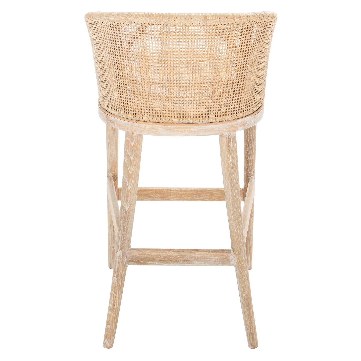 Tabouret de bar en rotin SAFAVIEH Virona de 76 cm (30 pouces) - 56,6 x 52,1 x 99 cm (22,3 L x 20,5 l x 39 h) - 56,6L x 52,1l x 99h
