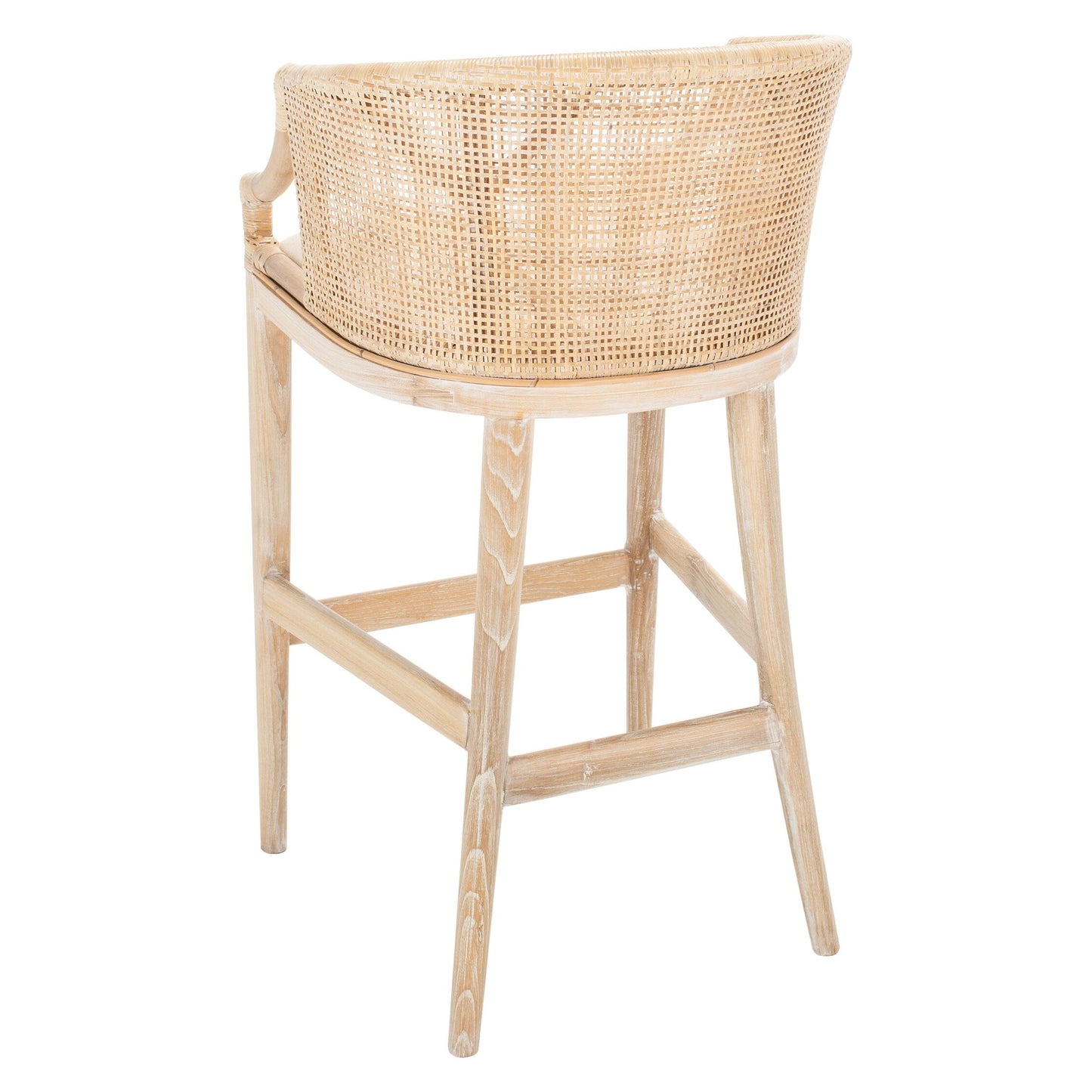 Tabouret de bar en rotin SAFAVIEH Virona de 76 cm (30 pouces) - 56,6 x 52,1 x 99 cm (22,3 L x 20,5 l x 39 h) - 56,6L x 52,1l x 99h