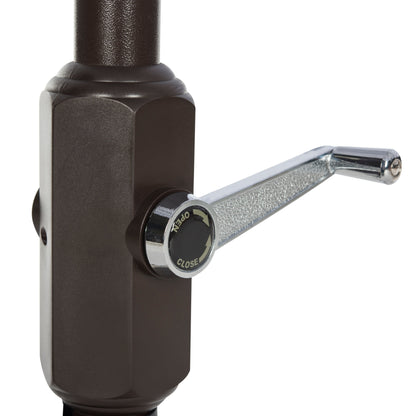 Parasol rectangulaire d'extérieur Zariah de SAFAVIEH, 6'x10', avec liseré