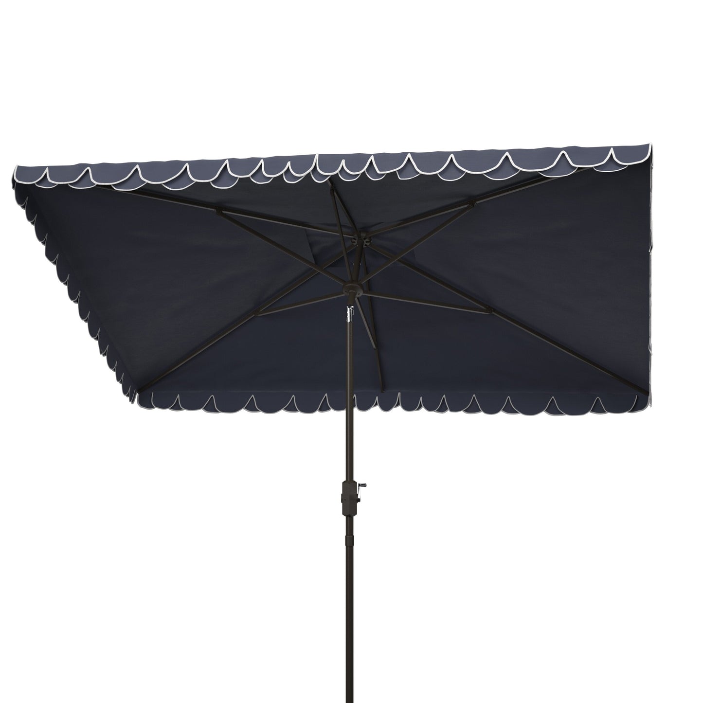 Parasol rectangulaire d'extérieur Zariah de SAFAVIEH, 6'x10', avec liseré
