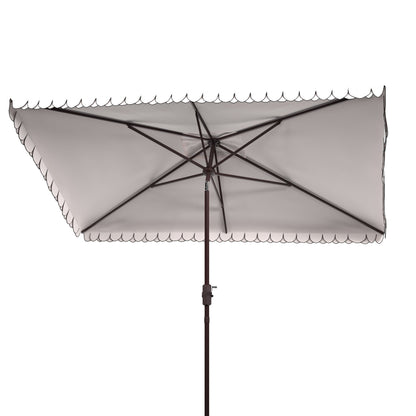 Parasol rectangulaire d'extérieur Zariah de SAFAVIEH, 6'x10', avec liseré