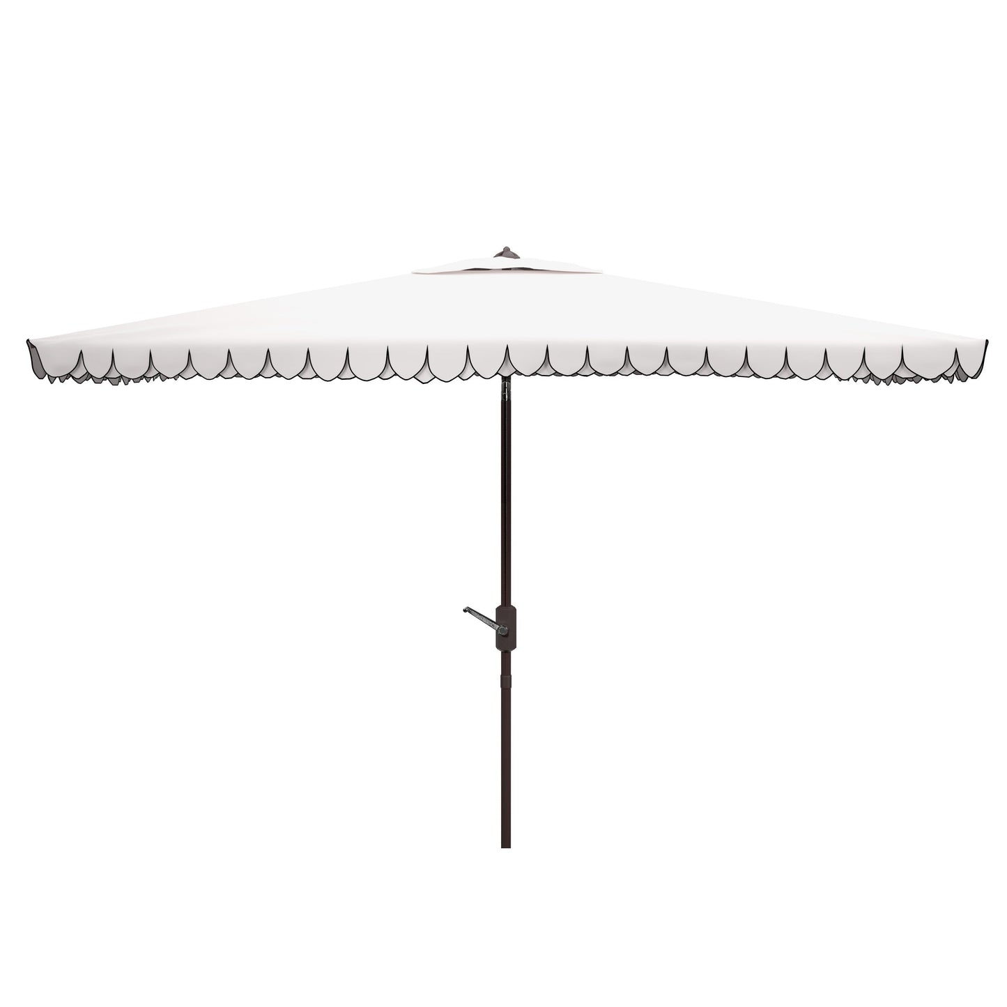Parasol rectangulaire d'extérieur Zariah de SAFAVIEH, 6'x10', avec liseré