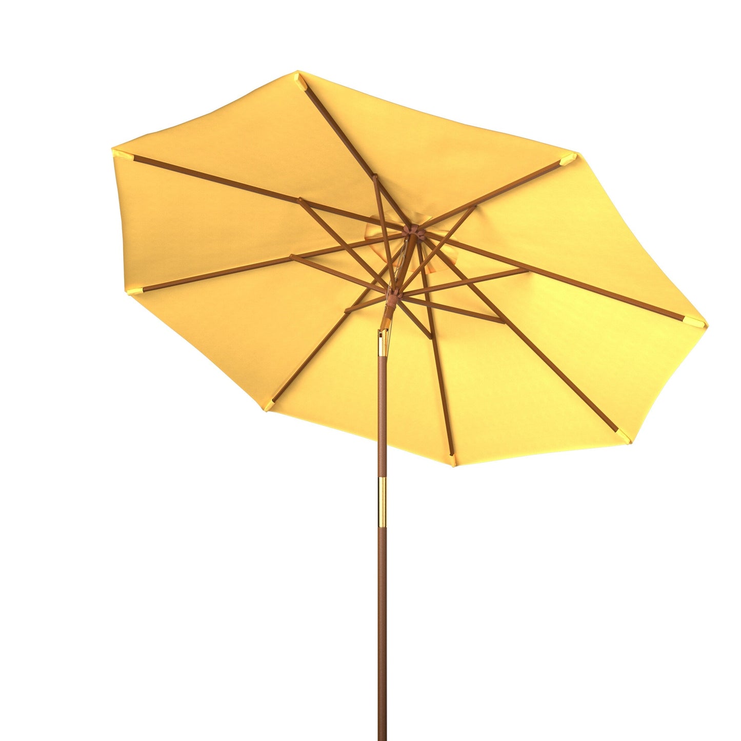Parasol d'extérieur en bois Zlatana de 2,7 m (9 pieds) de SAFAVIEH
