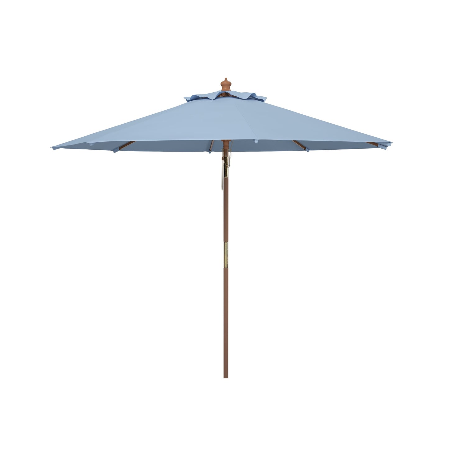 Parasol d'extérieur en bois Zlatana de 2,7 m (9 pieds) de SAFAVIEH