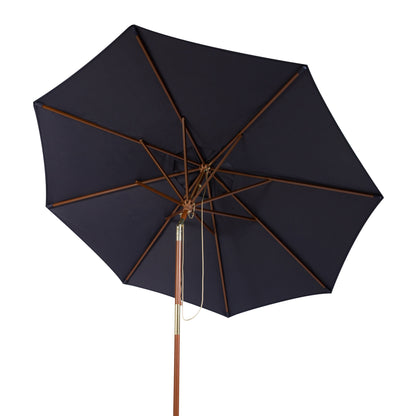 Parasol d'extérieur en bois Zlatana de 2,7 m (9 pieds) de SAFAVIEH