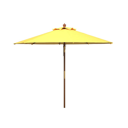 Parasol d'extérieur en bois Zlatana de 2,7 m (9 pieds) de SAFAVIEH