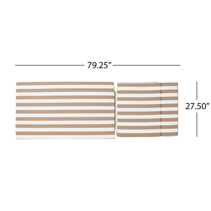 Ensemble de coussins d'extérieur Salem pour chaise longue - Coussins uniquement (lot de 2) par Christopher Knight Home - 79,25L x 27,50l x 1,50h