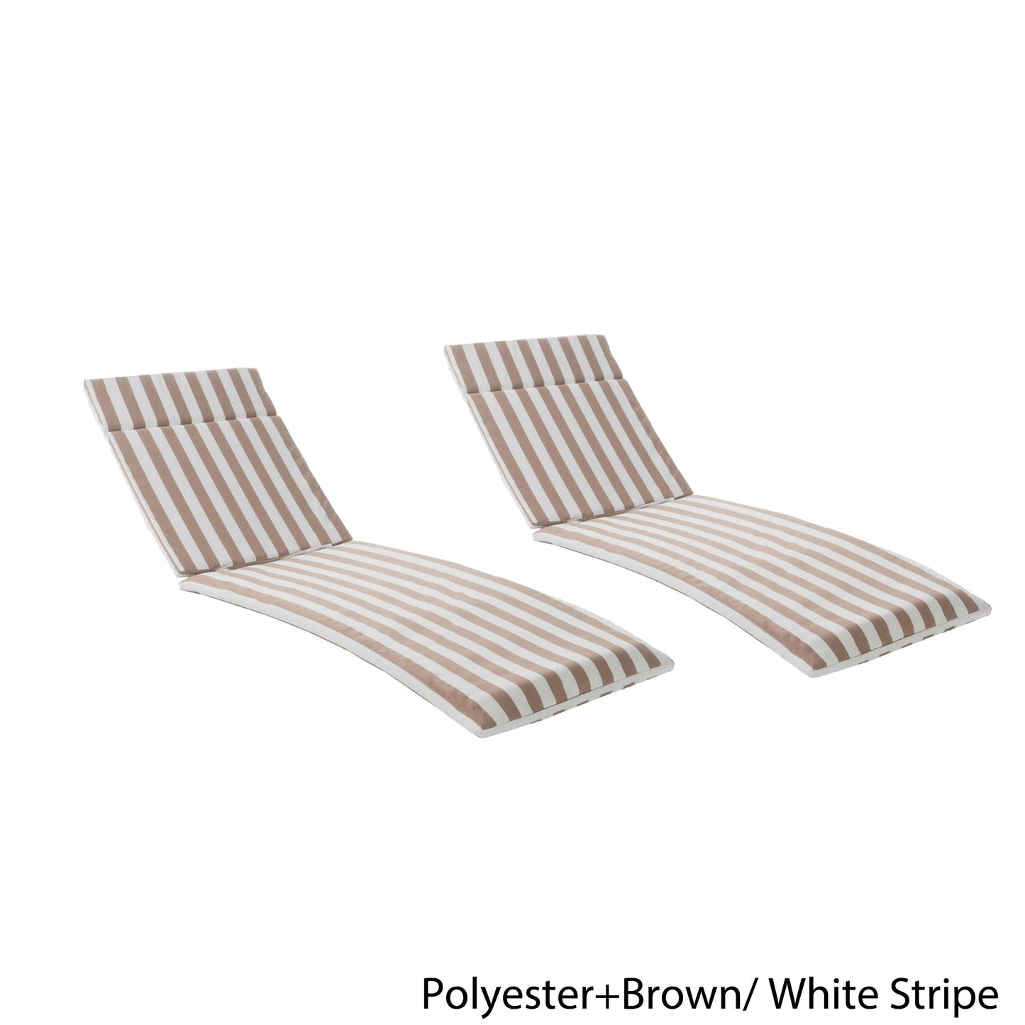 Ensemble de coussins d'extérieur Salem pour chaise longue - Coussins uniquement (lot de 2) par Christopher Knight Home - 79,25L x 27,50l x 1,50h