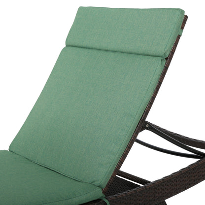 Ensemble de coussins d'extérieur Salem pour chaise longue - Coussins uniquement (lot de 2) par Christopher Knight Home - 79,25L x 27,50l x 1,50h