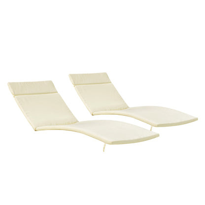 Ensemble de coussins d'extérieur Salem pour chaise longue - Coussins uniquement (lot de 2) par Christopher Knight Home - 79,25L x 27,50l x 1,50h