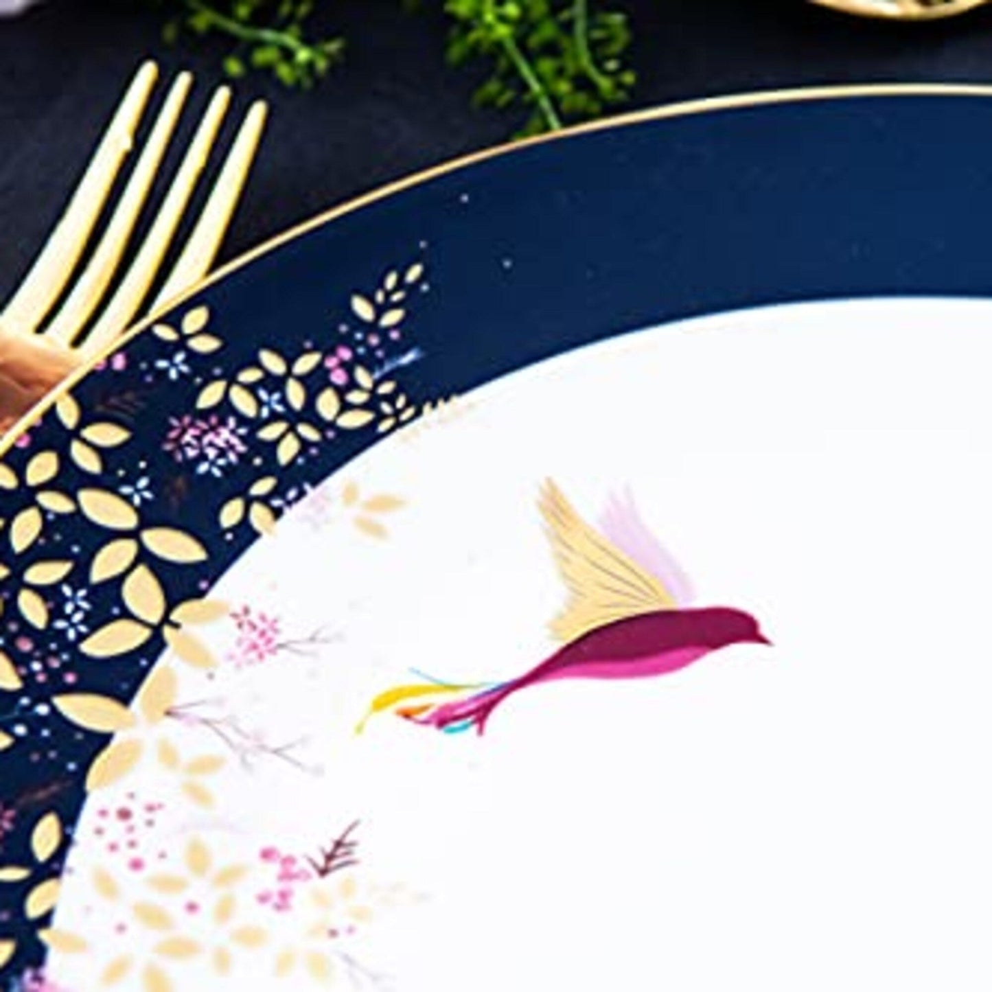 Service de table Sara Miller London Chelsea 12 pièces - 11 assiettes de service, 8 assiettes à dessert, 6 bols