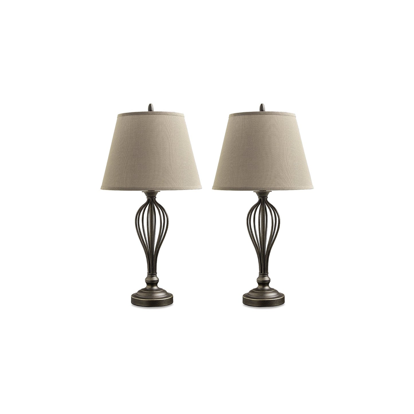 Lampe de table Ornawell en bronze antique de Signature Design by Ashley (lot de 2) - 15W x 15D x 29H