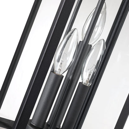 Applique murale extérieure noire Brits