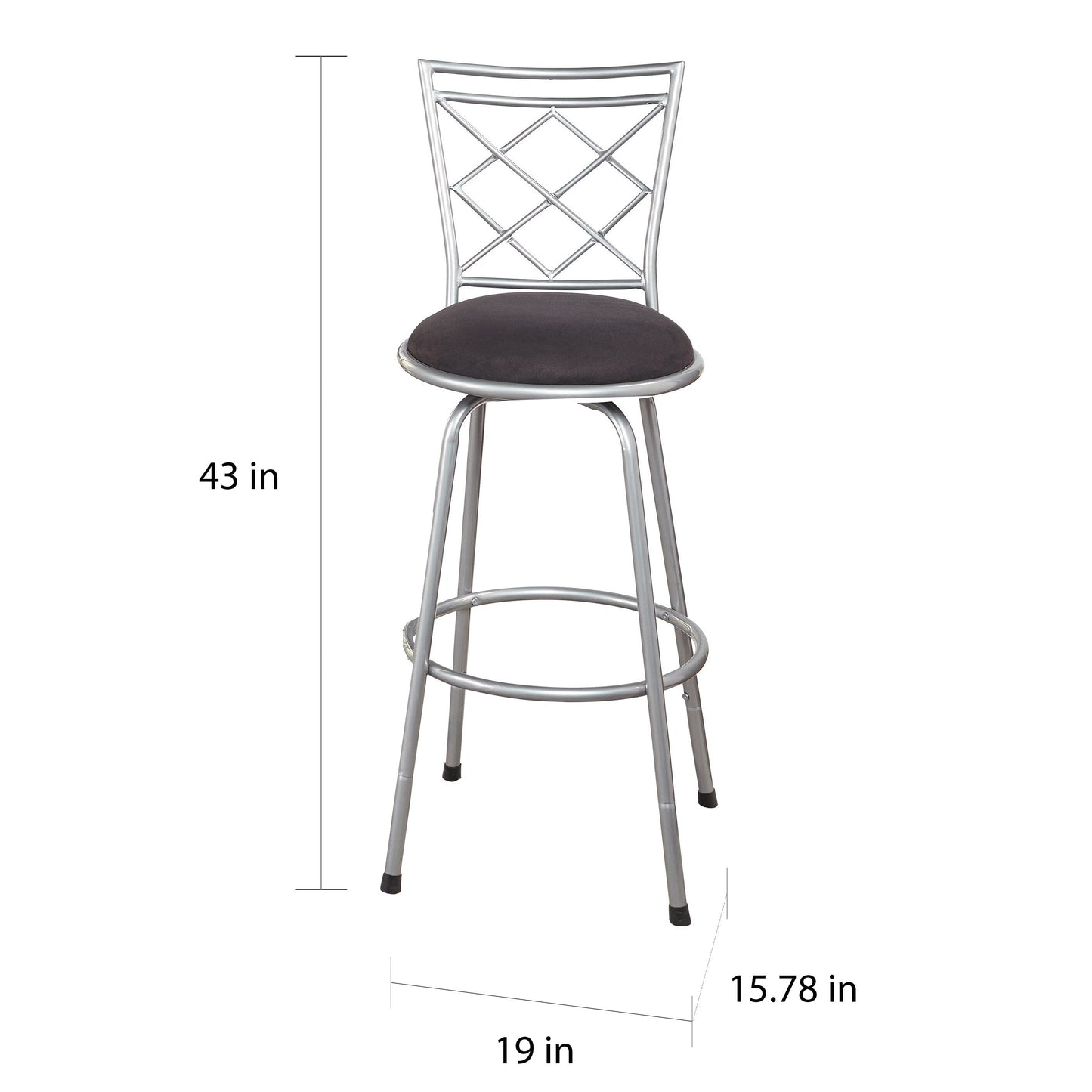 Tabourets pivotants réglables en hauteur Alyssa de Simple Living (lot de 3)