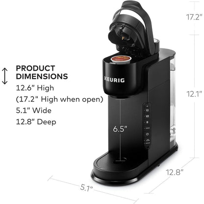 Machine à café à dosettes K-Cup, 3 tailles de tasse, café fort, réservoir de 42 oz, noir