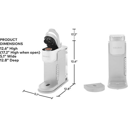 Machine à café à dosettes K-Cup pour une seule tasse, 3 tailles de café, café fort, réservoir de 42 oz, pierre chaude