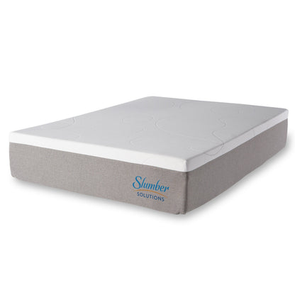 Slumber Solutions Matelas en mousse à mémoire de forme au gel de 35,5 cm (14 pouces) - Choisissez votre niveau de confort - Blanc