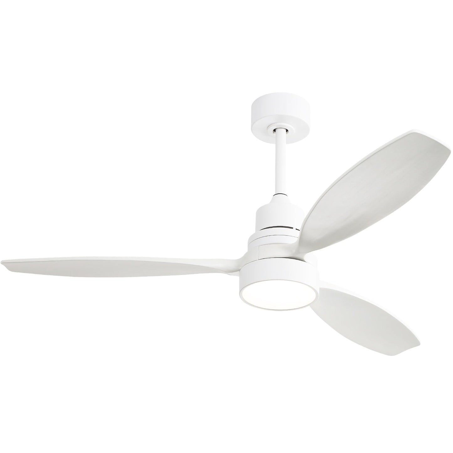 Ventilateur de plafond intérieur en bois Sofucor 52 avec télécommande, éclairage intégré en option.