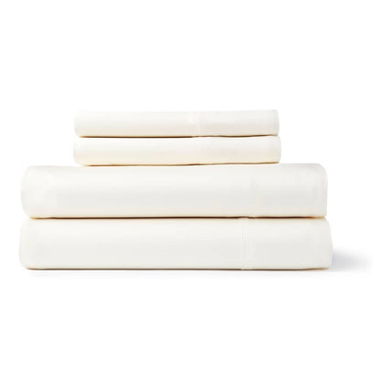 Jeu de draps en rayonne de bambou, couleur unie, respirant, avec poches profondes.