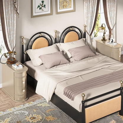 Table d'appoint en bois massif, table de chevet étroite à deux tiroirs, modèle Slim