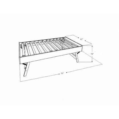 Canapé-lit Somette Boho avec lit escamotable supplémentaire (matelas non inclus)