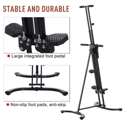 Machine d'exercice escalade verticale en acier Soozier - 71L x 66W x 208H (cm)