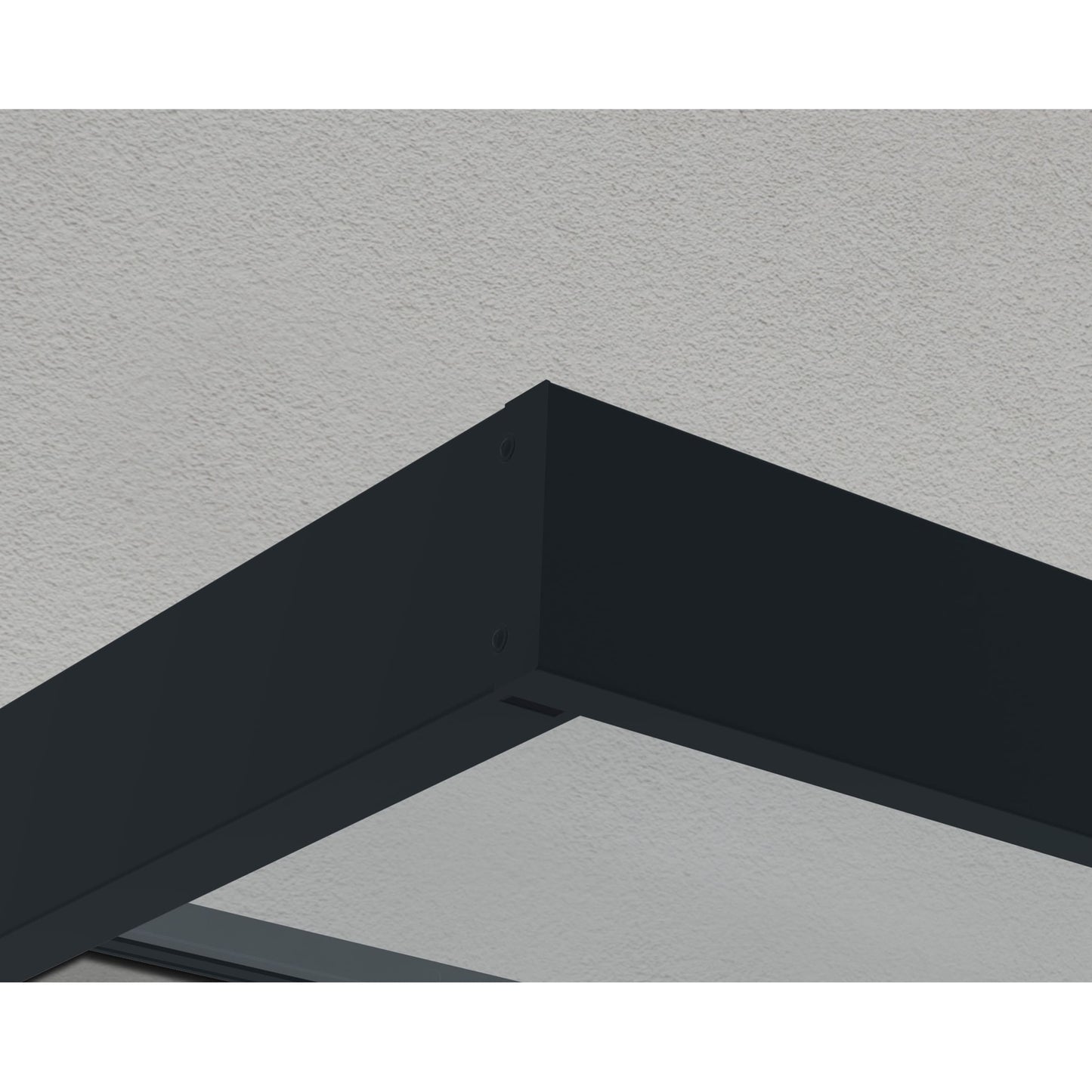 Auvent de porte et de fenêtre Sophia de 3 pieds, gris transparent