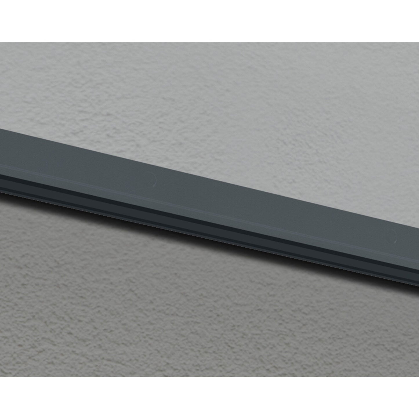 Auvent de porte et de fenêtre Sophia de 3 pieds, gris transparent