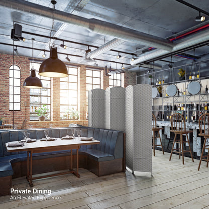 Sorbus Écran de séparation de pièce à 6 panneaux, grand écran de confidentialité, extra large, à double charnière, en maille tissée à la main, pliable - 6 pieds