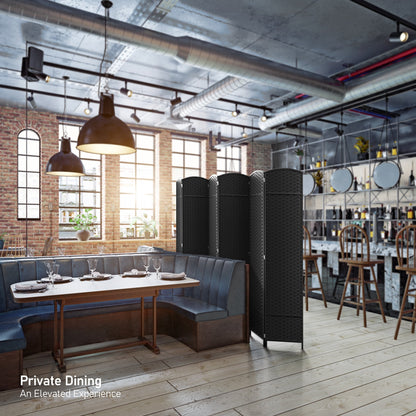 Sorbus Écran de séparation de pièce à 6 panneaux, grand écran de confidentialité, extra large, à double charnière, en maille tissée à la main, pliable - 6 pieds