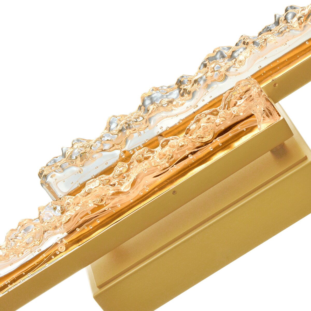 Applique murale de salle de bain en laiton Stagger à LED intégrée