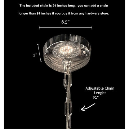 Luminaire suspendu en forme d'étoile de 47 pouces de large avec cristaux
