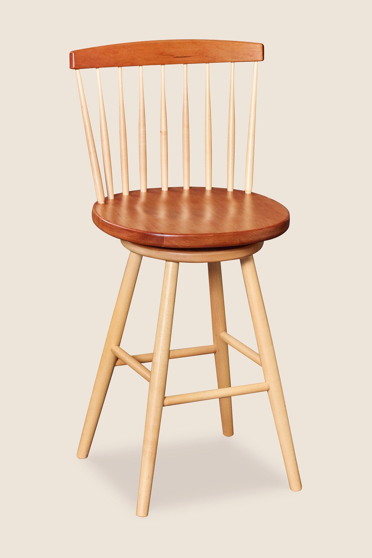Tabouret Chilton Spindle - Cerisier et érable