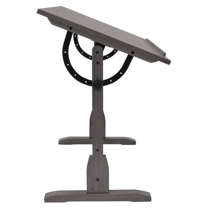 Table de dessin vintage en bois Studio Designs de 91 cm avec plateau inclinable pour le dessin