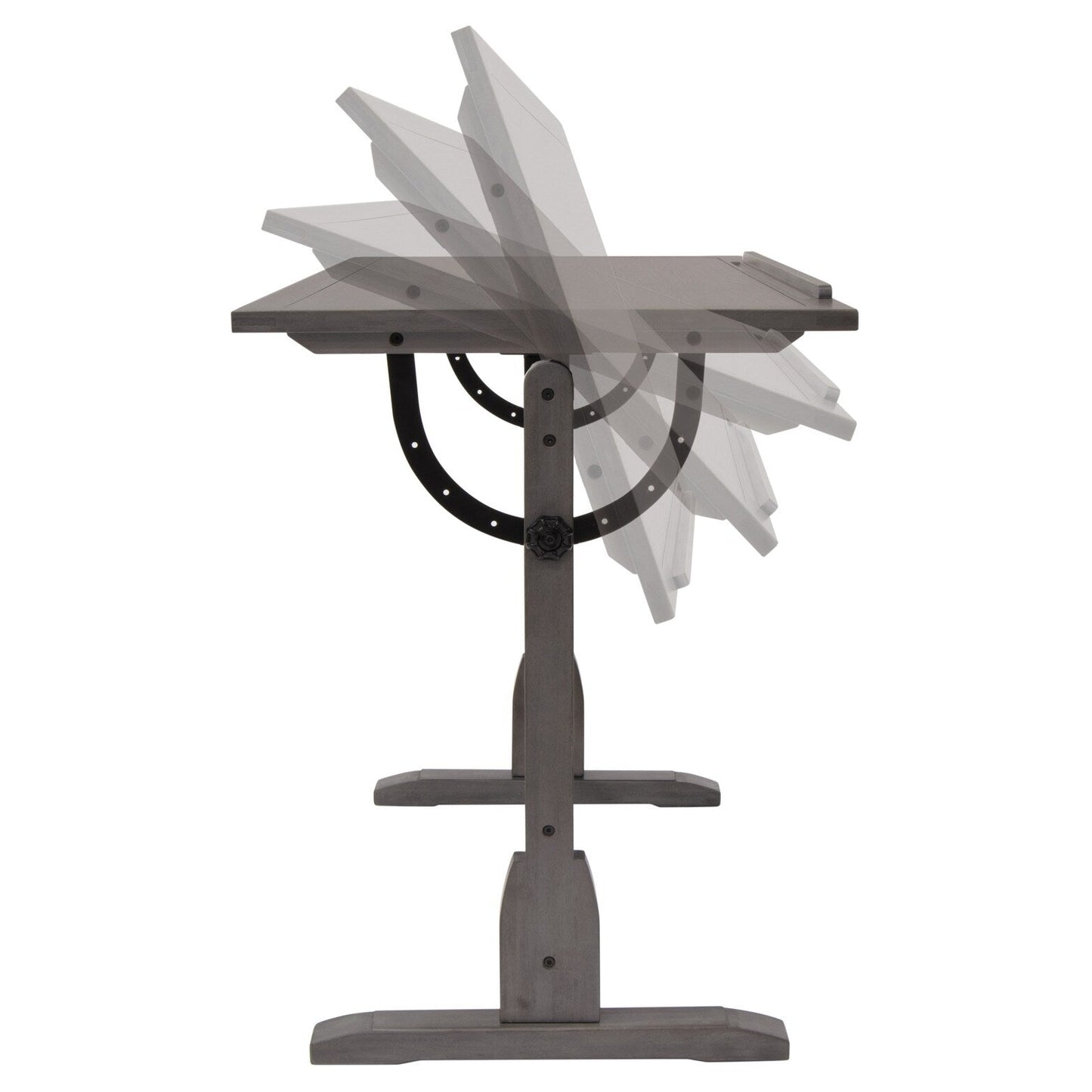 Table de dessin vintage en bois Studio Designs de 91 cm avec plateau inclinable pour le dessin