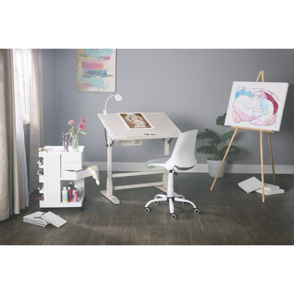 Table de dessin vintage en bois Studio Designs de 91 cm avec plateau inclinable pour le dessin