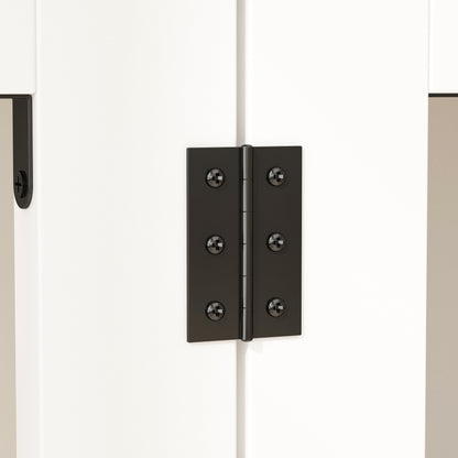 Meuble-cage pour chien en bois élégant avec rangement, 3 tiroirs