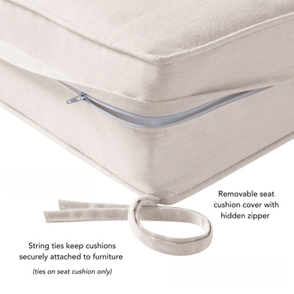 Ensemble de coussins d'extérieur Sunbrella Premium pour assise profonde, 2 pièces