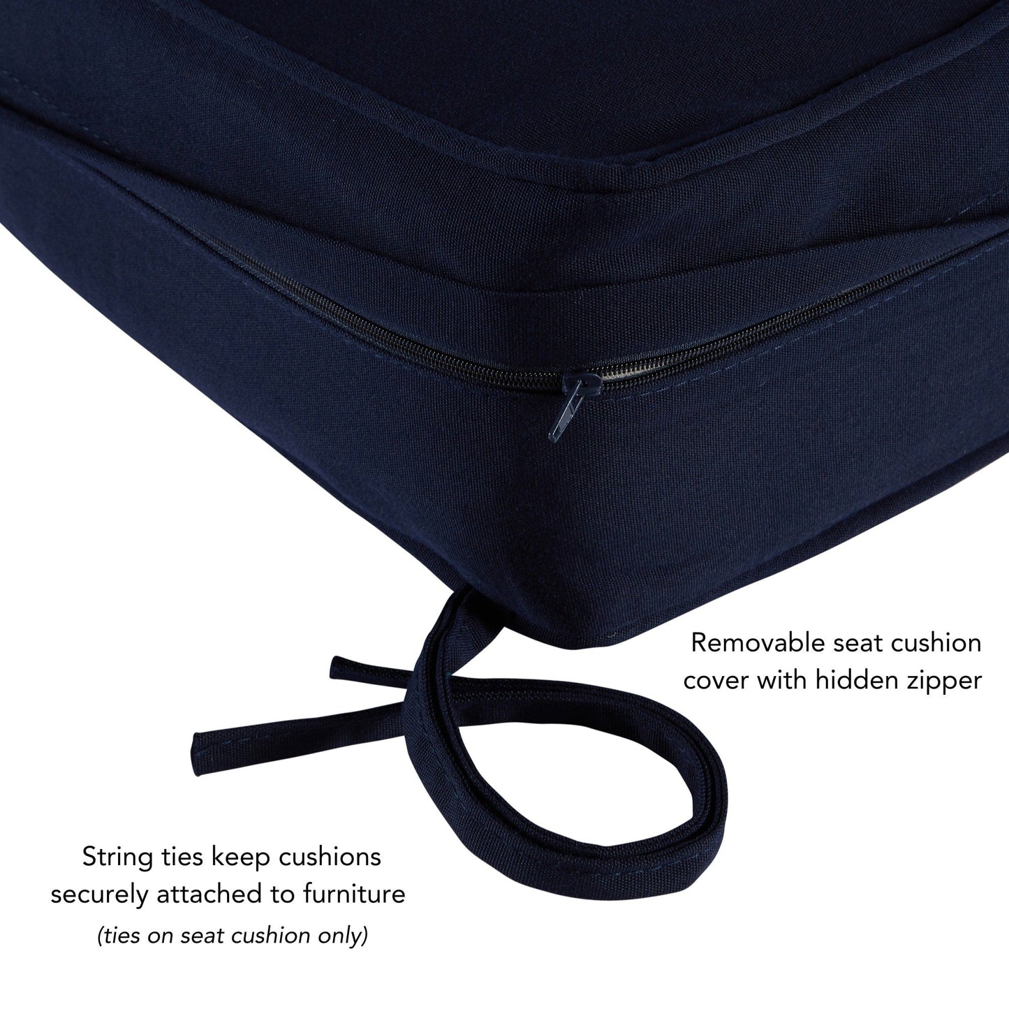 Ensemble de coussins d'extérieur Sunbrella Premium pour assise profonde, 2 pièces