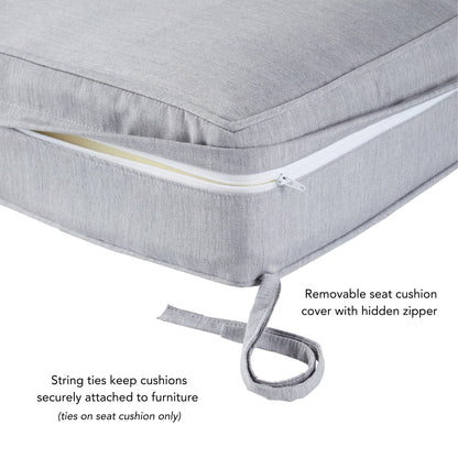 Ensemble de coussins d'extérieur Sunbrella Premium pour assise profonde, 2 pièces