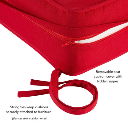 Ensemble de coussins d'extérieur Sunbrella Premium pour assise profonde, 2 pièces