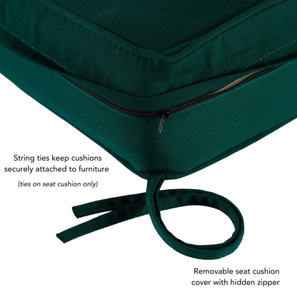 Ensemble de coussins d'extérieur Sunbrella Premium pour assise profonde, 2 pièces